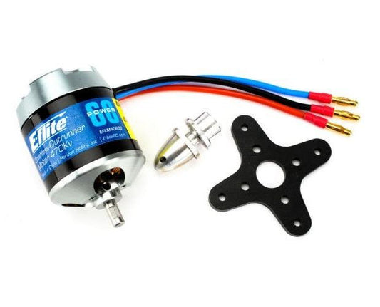 E-Flite EFLM4060B Power 60 Brushless Outrunner Motor 470Kv - PowerHobby