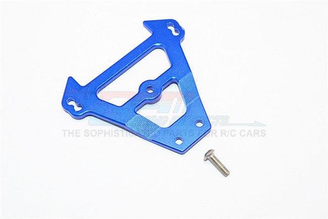 GPM ALUMINUM FRONT BULKHEAD BLUE Traxxas E-Revo - PowerHobby