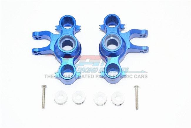 GPM ALUMINUM FRONT REAR KNUCKLE ARMS REVO SUMMIT T-MAXX SLAYER PRO 4X4 BLUE - PowerHobby