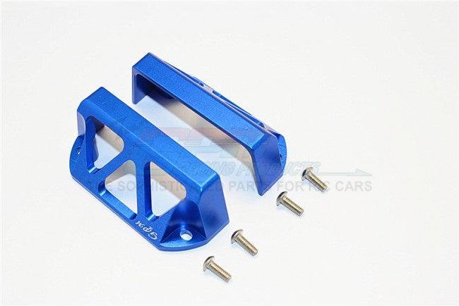 GPM ALUMINUM SERVO PROTECTOR Blue Traxxas E-Revo - PowerHobby