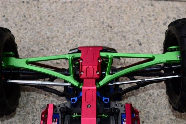 GPM ALUMINUM FRONT LOWER SUSPENSION ARM TRAXXAS E-REVO / SUMMIT / REVO BLUE - PowerHobby