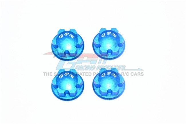 GPM ER2005-BLUE ALUMINUM WHEEL LOCK TRAXXAS E-REVO / X-MAXX - PowerHobby