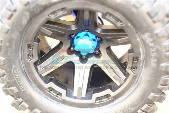 GPM ER2005-BLUE ALUMINUM WHEEL LOCK TRAXXAS E-REVO / X-MAXX - PowerHobby