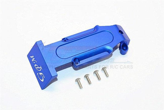 GPM ER331R-BLUE ALUMINUM REAR SKID PLATE TRAXXAS E-REVO BRUSHLESS - PowerHobby