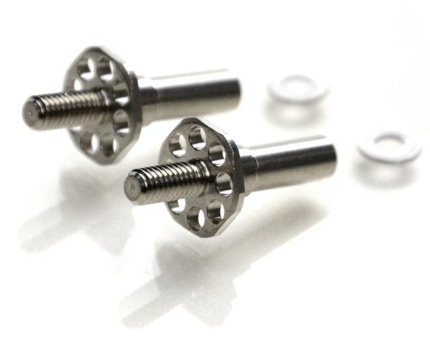 Exotek exo1976 Associated DR10 TITANIUM FRONT AXLES, 1 PAIR - PowerHobby