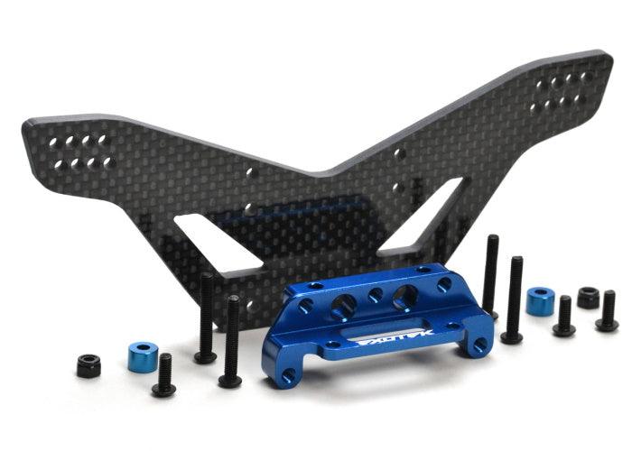 Exotek EXO1983 Carbon Fiber Lower Ride Height Rear Drag Tower Traxxas Slash 2WD - PowerHobby