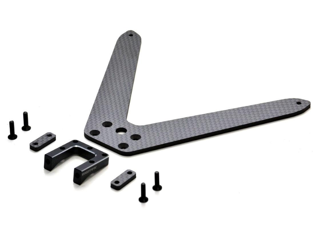 Exotek 2066 Losi 22S Pro Rear Body Mount Set Alloy and Carbon Fiber - PowerHobby