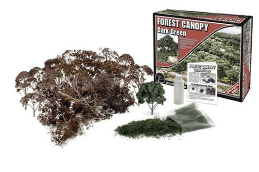 Woodland Scenics F1662 N/HO Forest Canopy Dark Green - PowerHobby