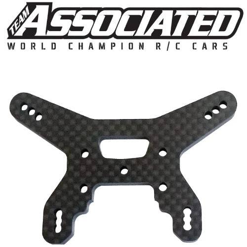 Associated 92266 RC10B74.1 Rear Shock Tower 27.5mm Carbon Fiber - PowerHobby