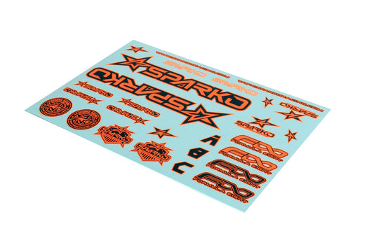 Powerhobby Sparko F8 Body Sticker-Orange - PowerHobby