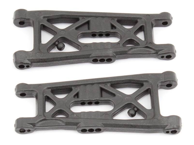 Associated 91871 RC10B6 Front Suspension Arms Flat Carbon Fiber - PowerHobby