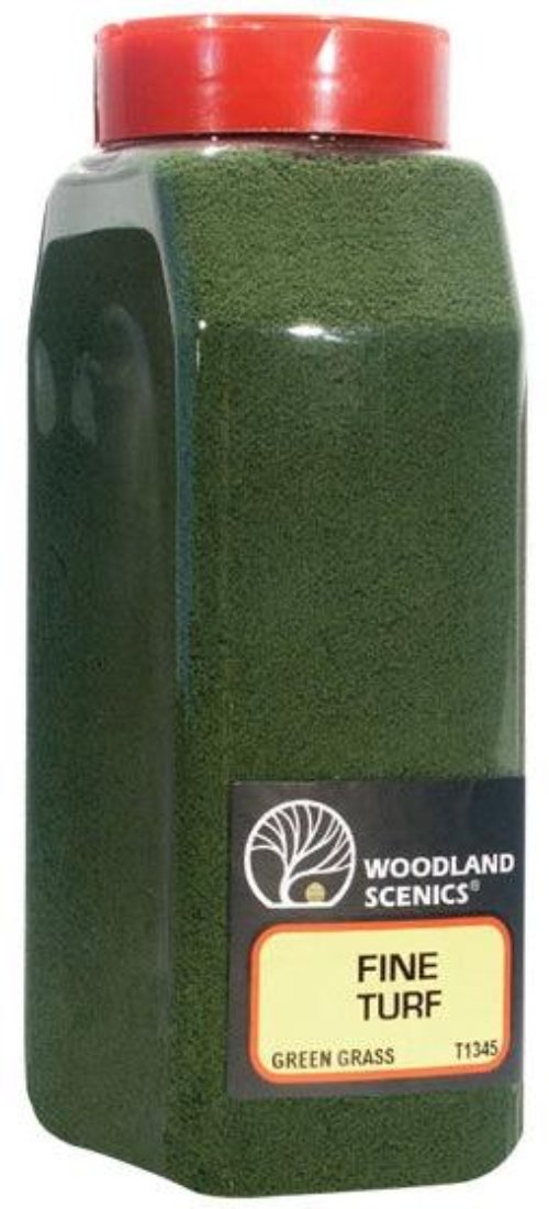 Woodland Scenics T1345 Turf Fine Green Grass 32 oz Train Scenery - PowerHobby