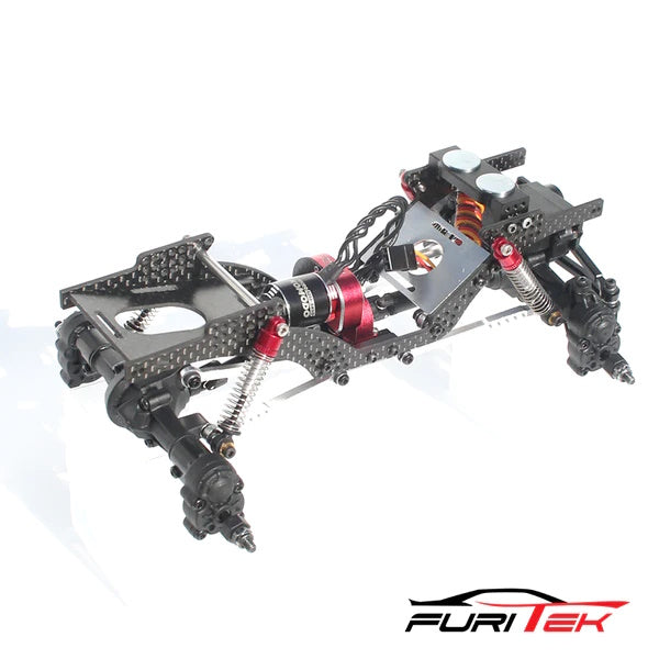 Furitek Cayman 1/24 Carbon Fiber Chassis Rock Crawler Kit - PowerHobby