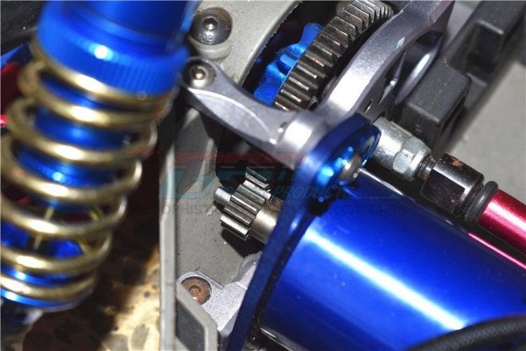 GPM RUS4018A-Blue ALUMINUM FIXED GEAR ADAPTER Traxxas Rustler VXL - PowerHobby