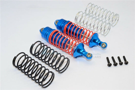 GPM SLA087F-B-OR Blue Aluminum Front Shocks for Traxxas 4x4 Slash Rustler Stampede - PowerHobby