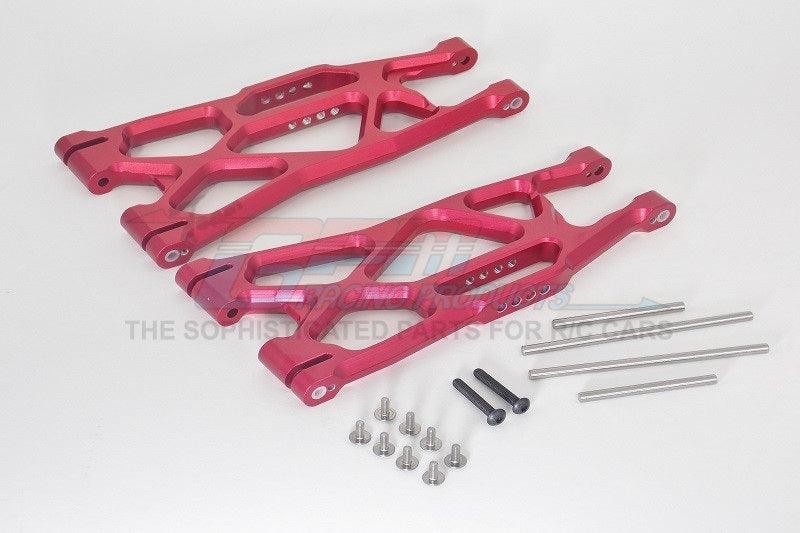 GPM ALUMINUM FRONT / REAR LOWER ARMS TRAXXAS X-MAXX 4X4 RED - PowerHobby