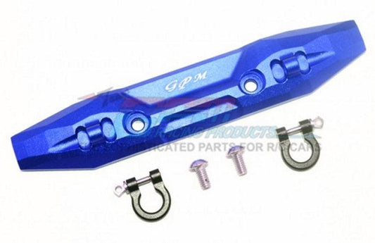 Gpm Aluminum Front Bumper W/D-Rings (5 Pieces Set) Traxxas 1/10 E-Revo Blue - PowerHobby