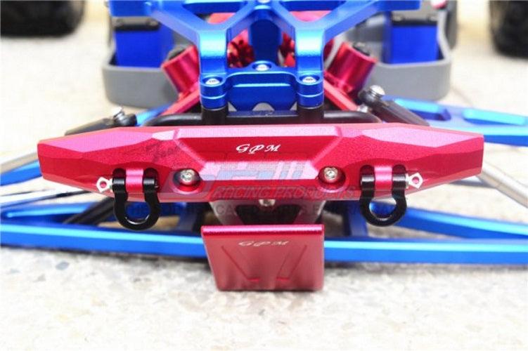 Gpm Aluminum Front Bumper W/D-Rings (5 Pieces Set) Traxxas 1/10 E-Revo Blue - PowerHobby