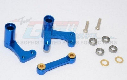 Gpm Alloy Steering Assembly W/Bearings Blue Traxxas 1/10 Rustler Bandit - PowerHobby