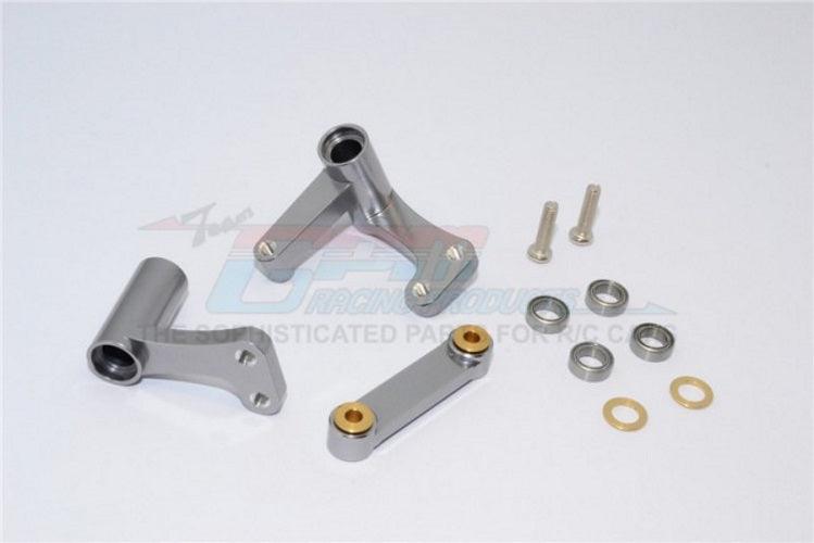 Gpm Alloy Steering Assembly W/Bearings Gray/Silver Traxxas 1/10 Rustler Bandit - PowerHobby