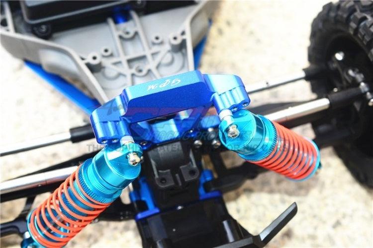 Gpm RUS4028-B Aluminum Front Shock Tower Blue Traxxas 1/10 Rustler - PowerHobby