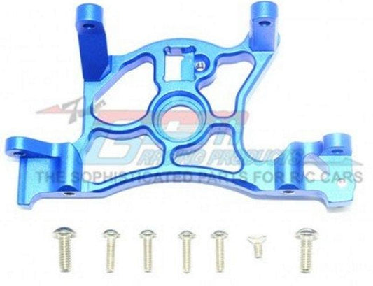 Gpm RUS4036-B Aluminum Rear Spur Gear Cover Mount Blue Traxxas 1/10 Rustler - PowerHobby