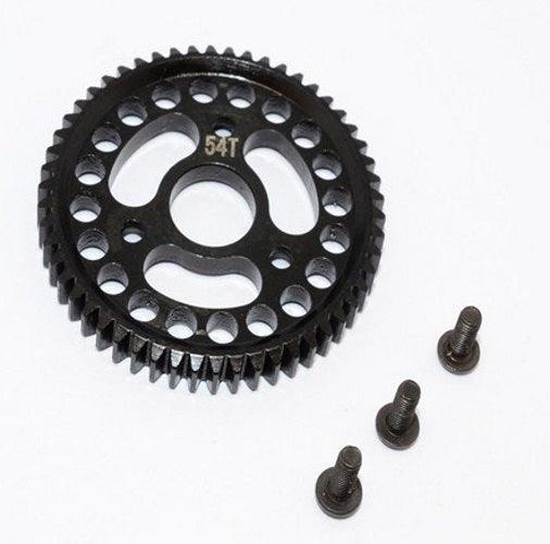 GPM SSLA054T-BK Steel Main Gear (54T) (1Pieces Set) Black Traxxas Slash 4X4 - PowerHobby