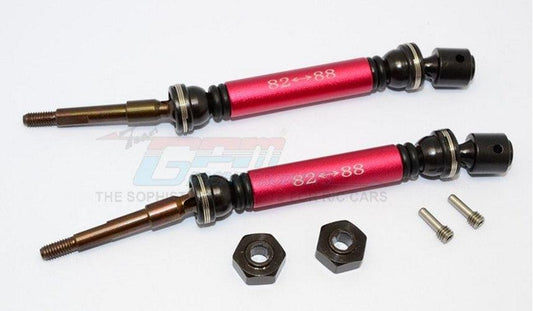 Gpm Steel+Aluminum Rear CVD Drive Shaft Red Traxxas Slash 4X4 Stampede 4X4 - PowerHobby