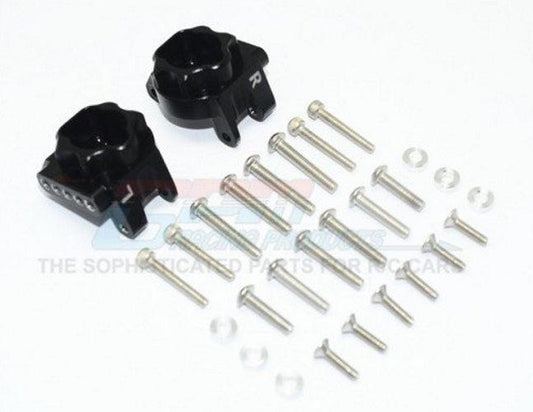 GPM Aluminum Rear Gear Box Mounts (Multiple Positioning Holes) Black TRA TRX-4 - PowerHobby