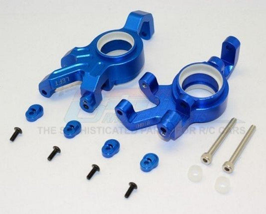 Gpm TXM021N-B Aluminum Front Knuckle Arms W/Collars Blue Traxxas X-Maxx - PowerHobby