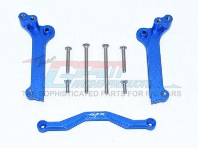 GPM Racing TXMS028-B Aluminum Front Shock Mount Blue Traxxas Maxx - PowerHobby