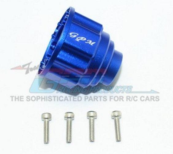 GPM Aluminum Differential Case (5Pieces) Traxxas Unlimited Desert Racer Blue - PowerHobby