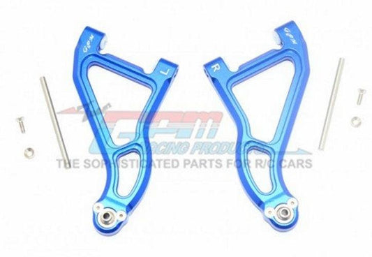 GPM Aluminum Front Upper Suspension Arm Traxxas Unlimited Desert Racer Blue - PowerHobby