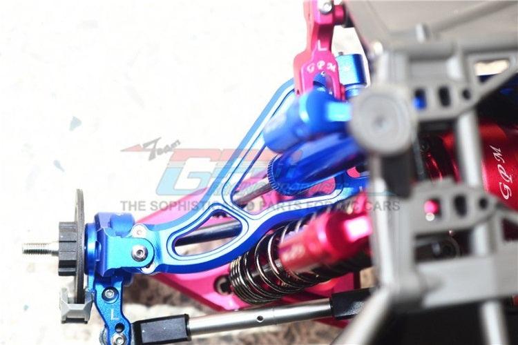 GPM Aluminum Front Upper Suspension Arm Traxxas Unlimited Desert Racer Blue - PowerHobby