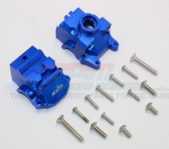 Gpm Aluminum Front Gear Box Blue Traxxas XO-1 Slash 4X4 Stampede 4X4 - PowerHobby