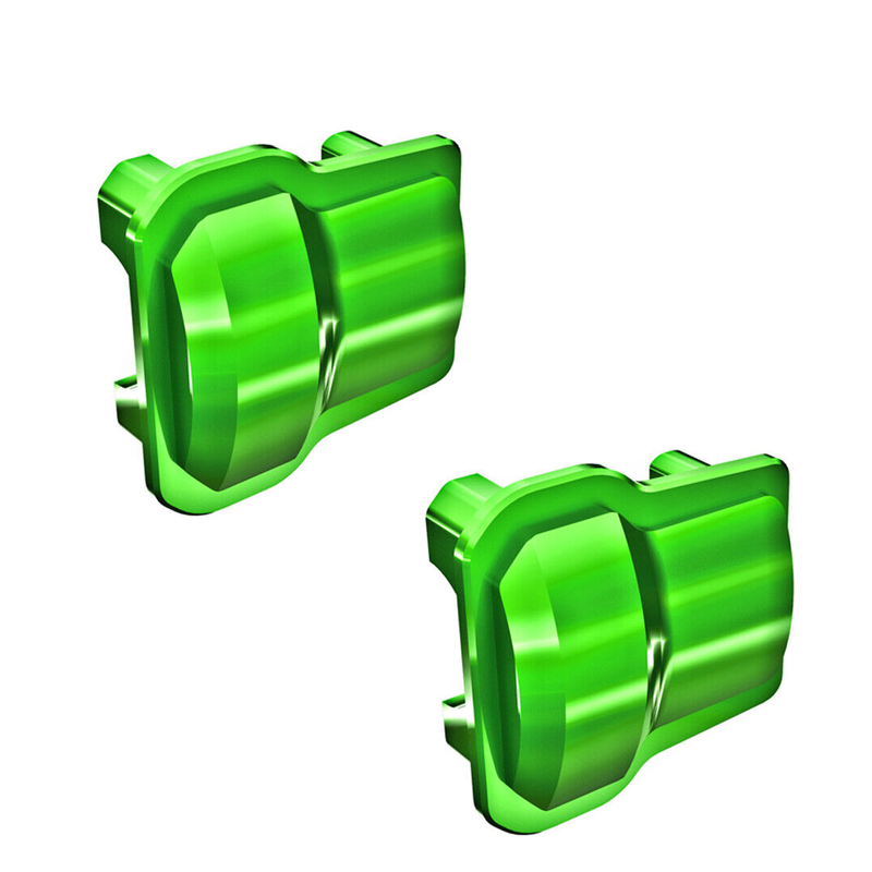 Traxxas 9787 GREEN TRX-4M Aluminum Axle Covers (2) - PowerHobby