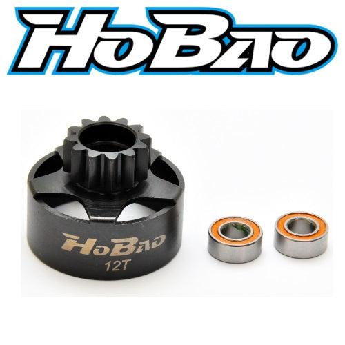 Hobao 88255 CNC CLUTCH BELL 12T w/5x10mm bearing - PowerHobby