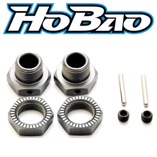 Hobao 94018 WHEEL HEX HUB & ANTI-LOOSE NUT GTS / GTB / SS / Hyper SST / VT - PowerHobby