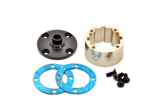 Hobao OP-0148 Aluminum DIFF CASE WITH COVER GASKET 1/7 Extreme VT2 - PowerHobby