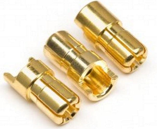 HPI Racing 101952 Male Gold Connectors (6.0mm Dia) (3 Pieces) - PowerHobby