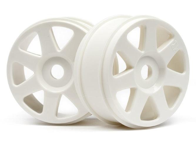 HPI 103678 V7 1/8 Wheel White, 42X83mm (2) Vorza Flux Trophy Buggy 3.5 /Flux - PowerHobby