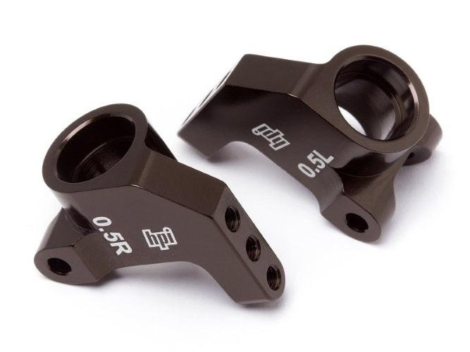 HPI Racing 104898 Aluminum Rear Hub Carrier Set (0.5 Degree/Brown) - PowerHobby