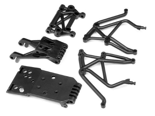 HPI Racing 106288 Rear Skid Plate Set Super 5SC Flux - PowerHobby