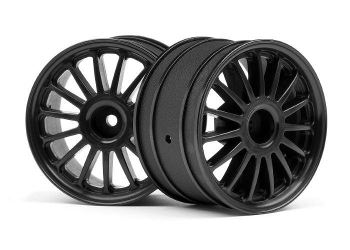 Hpi 107972 Black Tarmac Wheel 2.2" (2pieces) For WR8 2.2"(57mm) Tires - PowerHobby