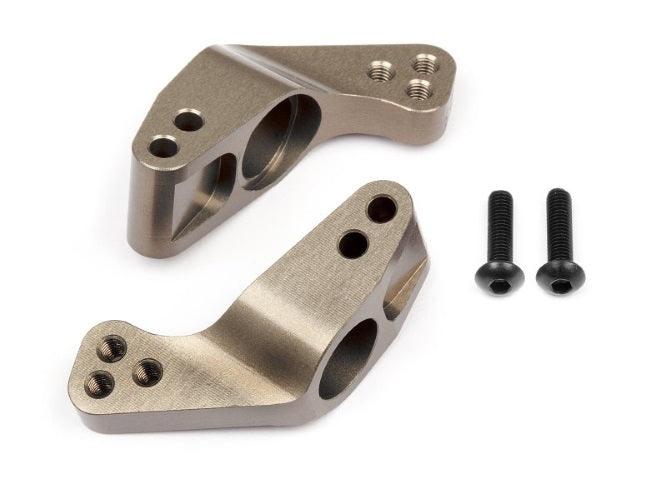 Hpi 108021 Aluminum Rear Hub Carrier Set (Hard Anodized /0 Degree) Bullet WR8 - PowerHobby