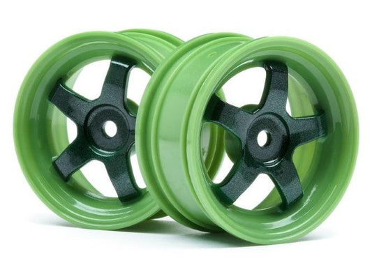 HPI Racing 113095 Work Meister S1 Wheels Green 26mm (0mm OS/2pcs) NITRO RS4 3 - PowerHobby