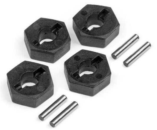 HPI Racing 115308 12mm Wheel Hex Hub Set (4) Jumpshot MT - PowerHobby