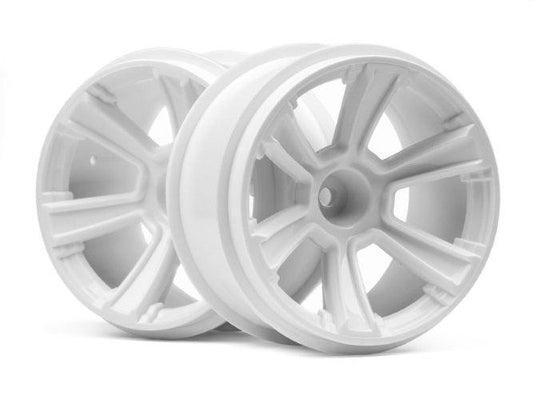 HPI Racing 115325 6-Shot MT Wheel White (2pieces) Jumpshot MT Jumpshot ST - PowerHobby