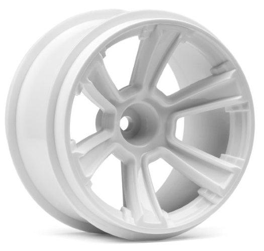 HPI Racing 115325 6-Shot MT Wheel White (2pieces) Jumpshot MT Jumpshot ST - PowerHobby