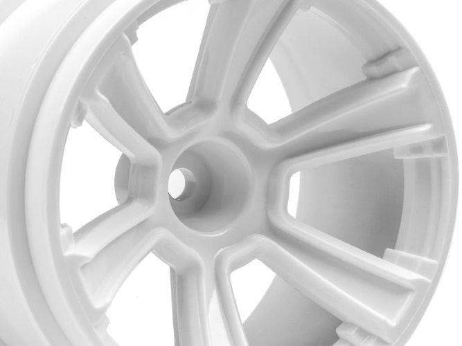 HPI Racing 115325 6-Shot MT Wheel White (2pieces) Jumpshot MT Jumpshot ST - PowerHobby